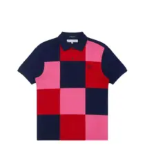 comme-des-garcons-blue-X-Fred-Perry-Patchwork-Design-Polo-Shirt